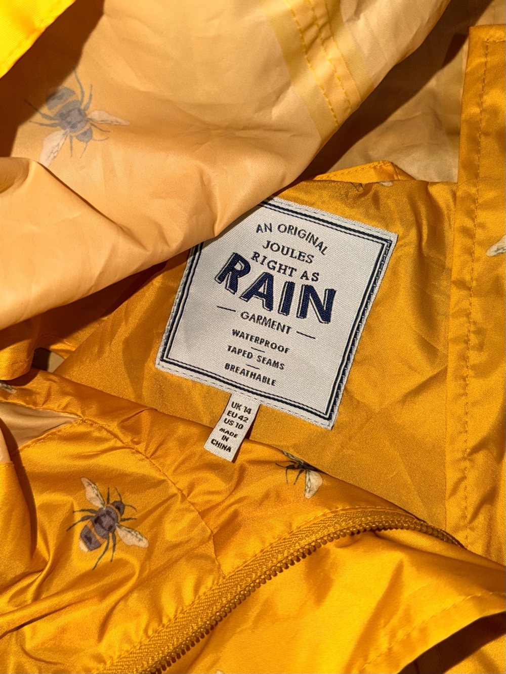 Joules Bee Raincoat - Picture 3 of 4